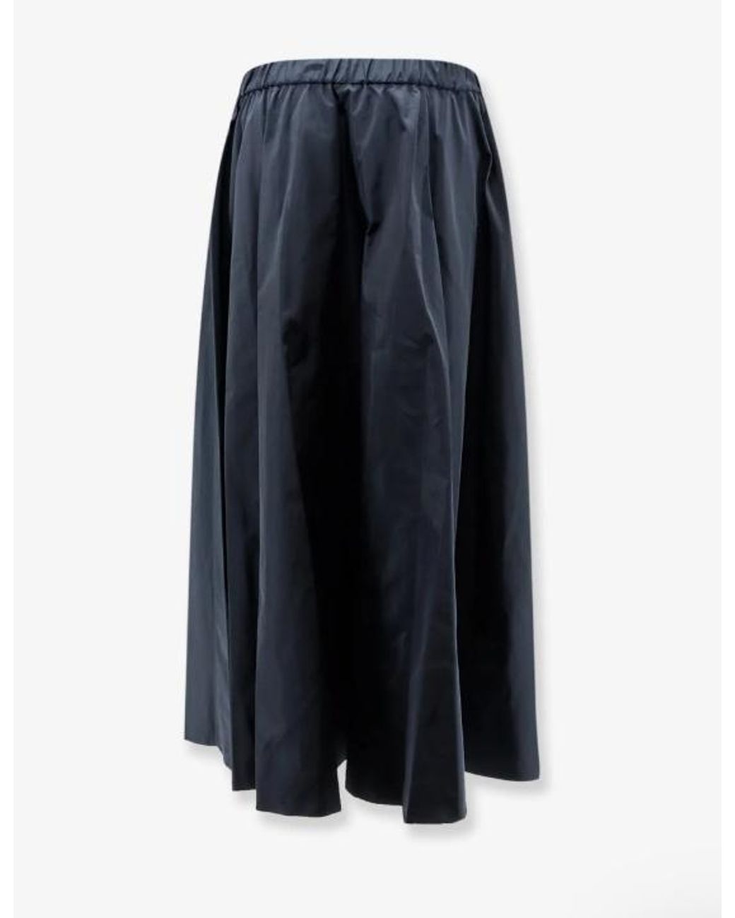 Aspesi Blue Elastic Waist Flared Skirt