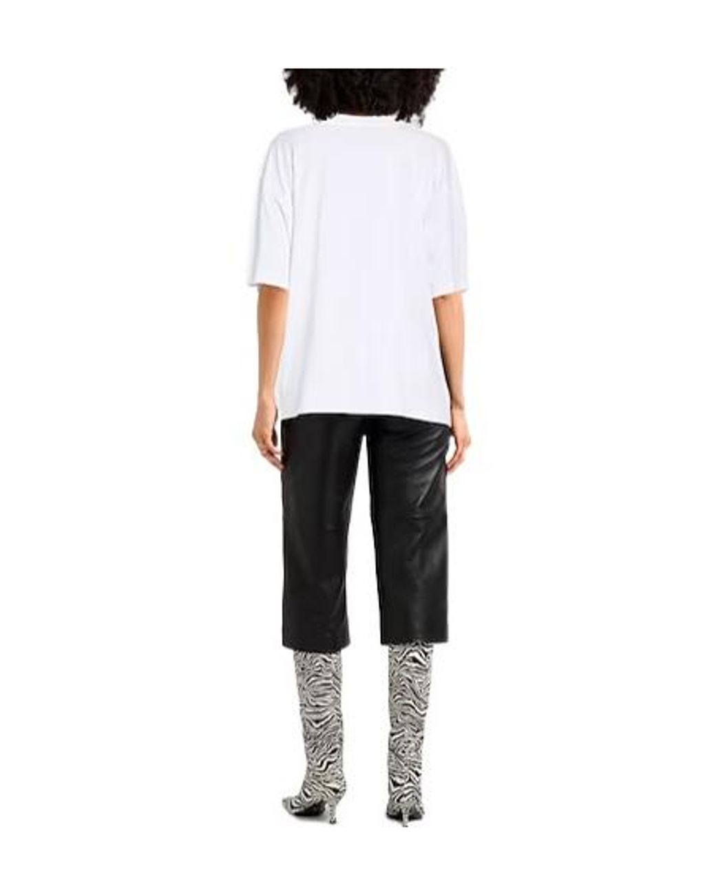Marni Blue Relaxed Twotone Shortsleeve Tshirt