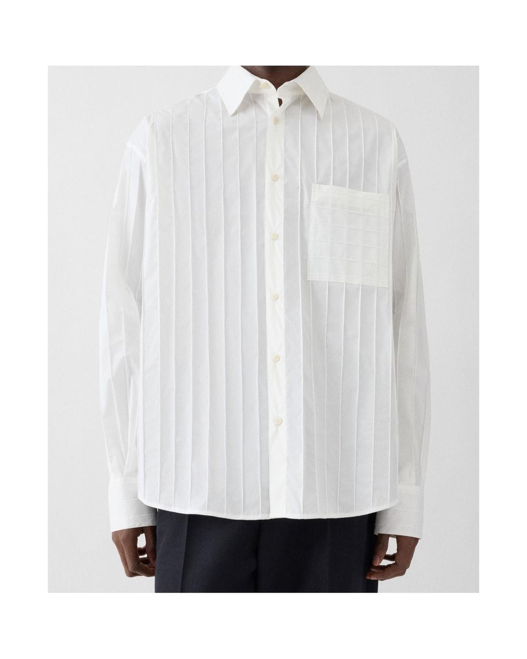 Jacquemus White The Camargue Long-Sleeved Shirt for men
