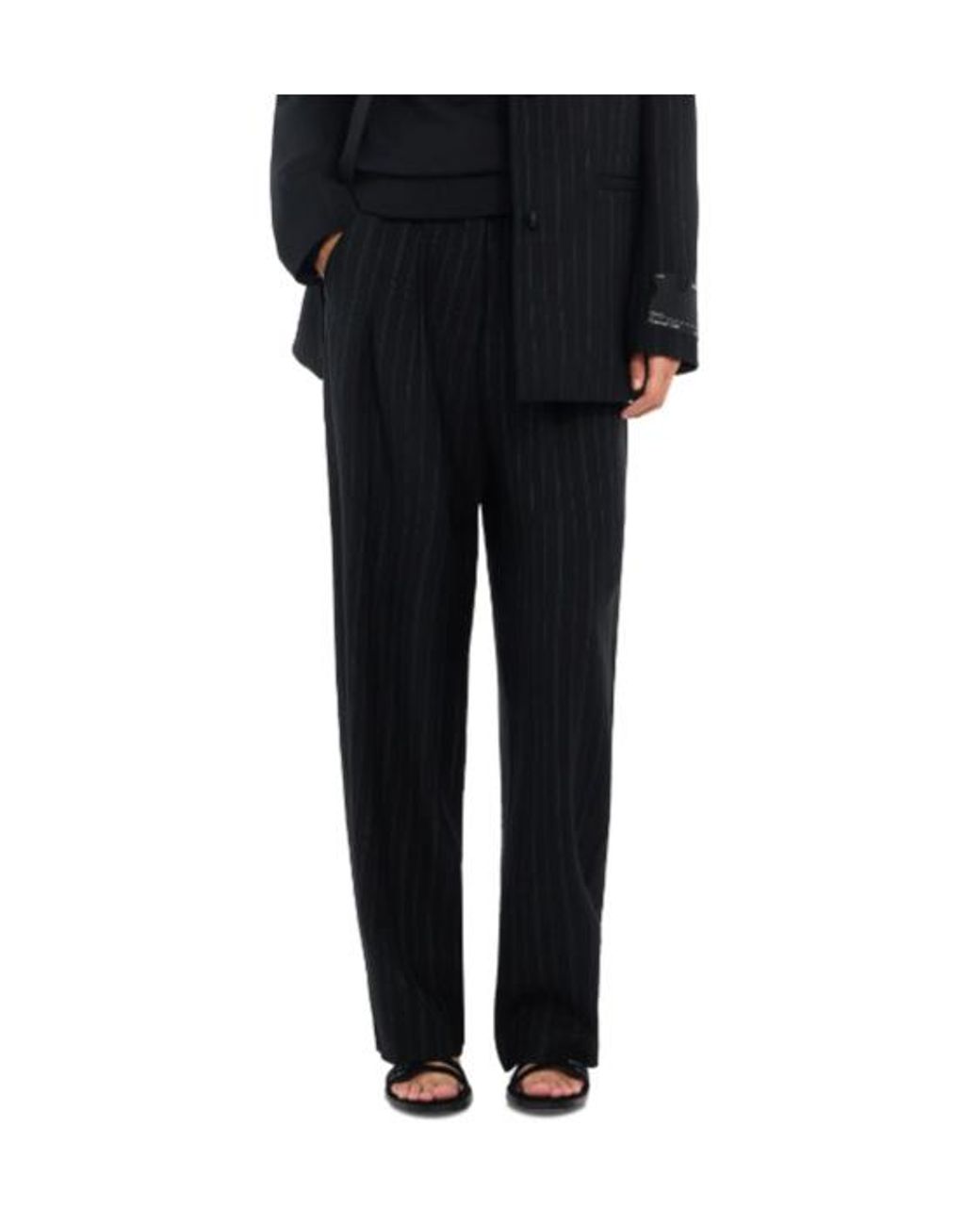 Off-White c/o Virgil Abloh Black Striped Tapered Pants