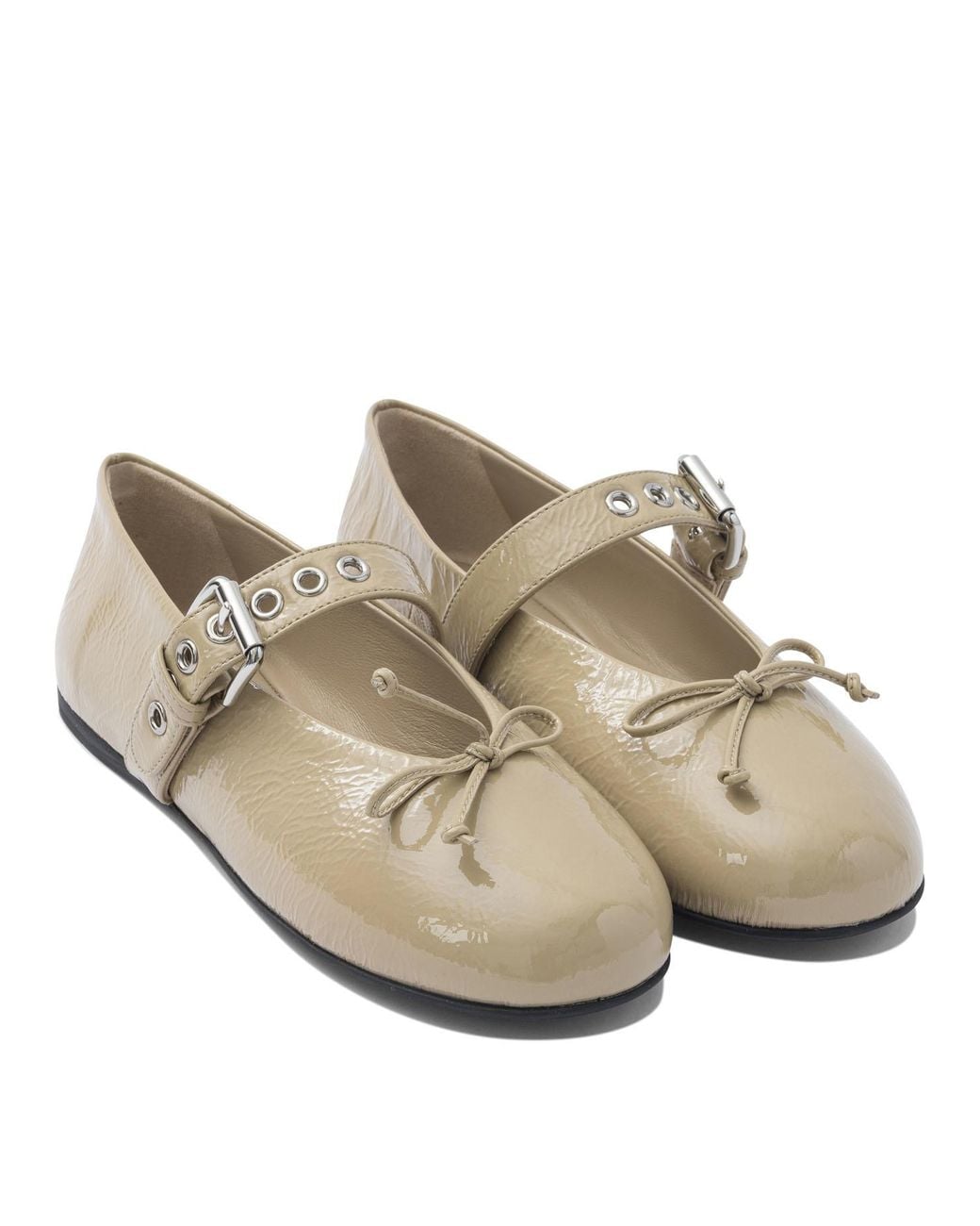 Miu Miu Multicolor Round Toe Ballet Shoes