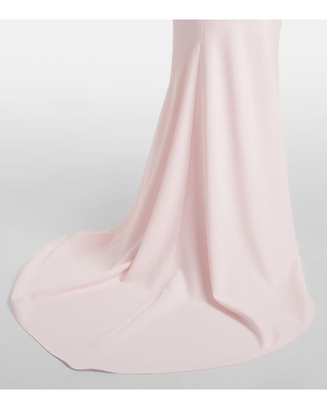 Safiyaa Pink Sofie Embellished Crêpe Bustier Gown