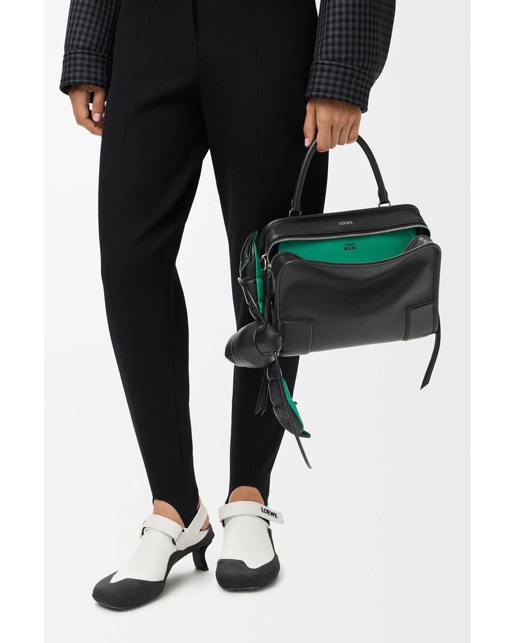 Loewe Black Medium Amazona 180 Lazy Crab Shoulder Bag