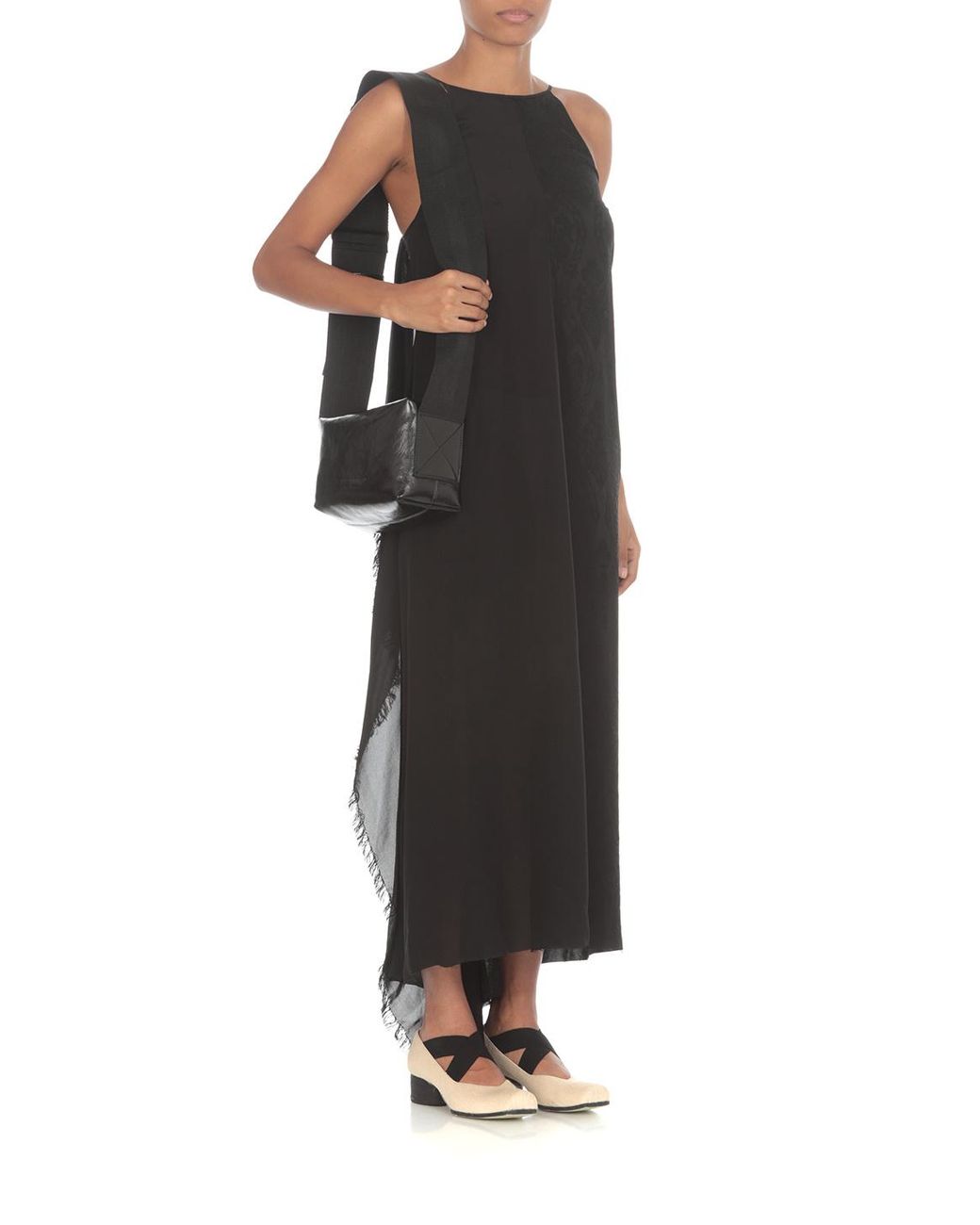 Uma Wang Black Square-Shape Shoulder Bag