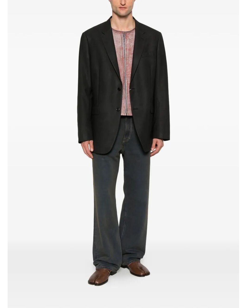Maison Margiela Blue Single Breasted Jacket for men