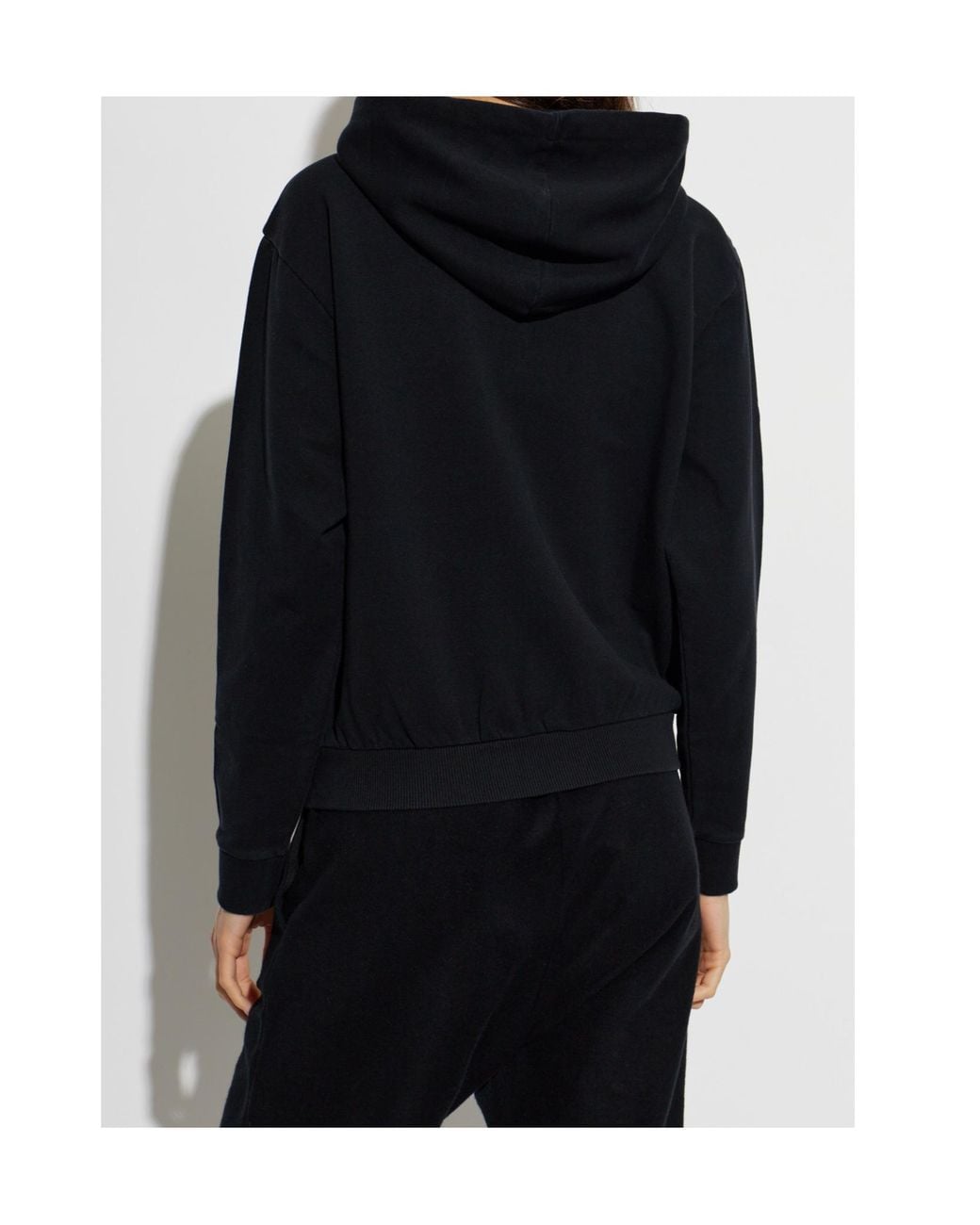 Moschino Blue Zip Up Hooded Sweatshirt