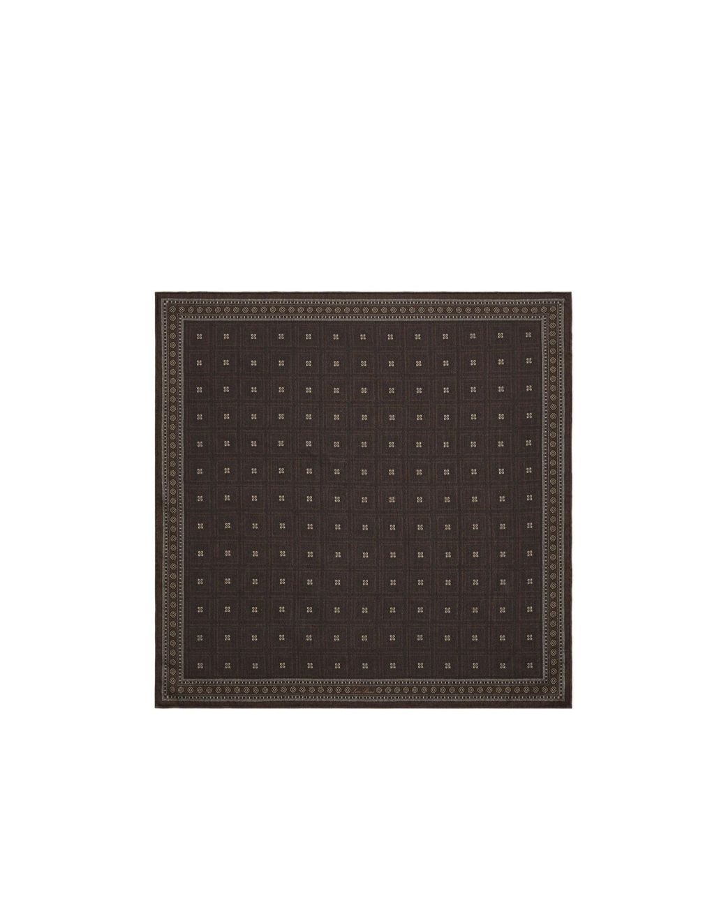 Loro Piana Black Henry 60 X 60 Foulard for men