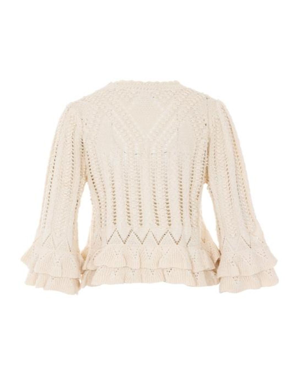 Isabel Marant Natural Isabel Marant Étoile Norma Ruffled Knit Sweater