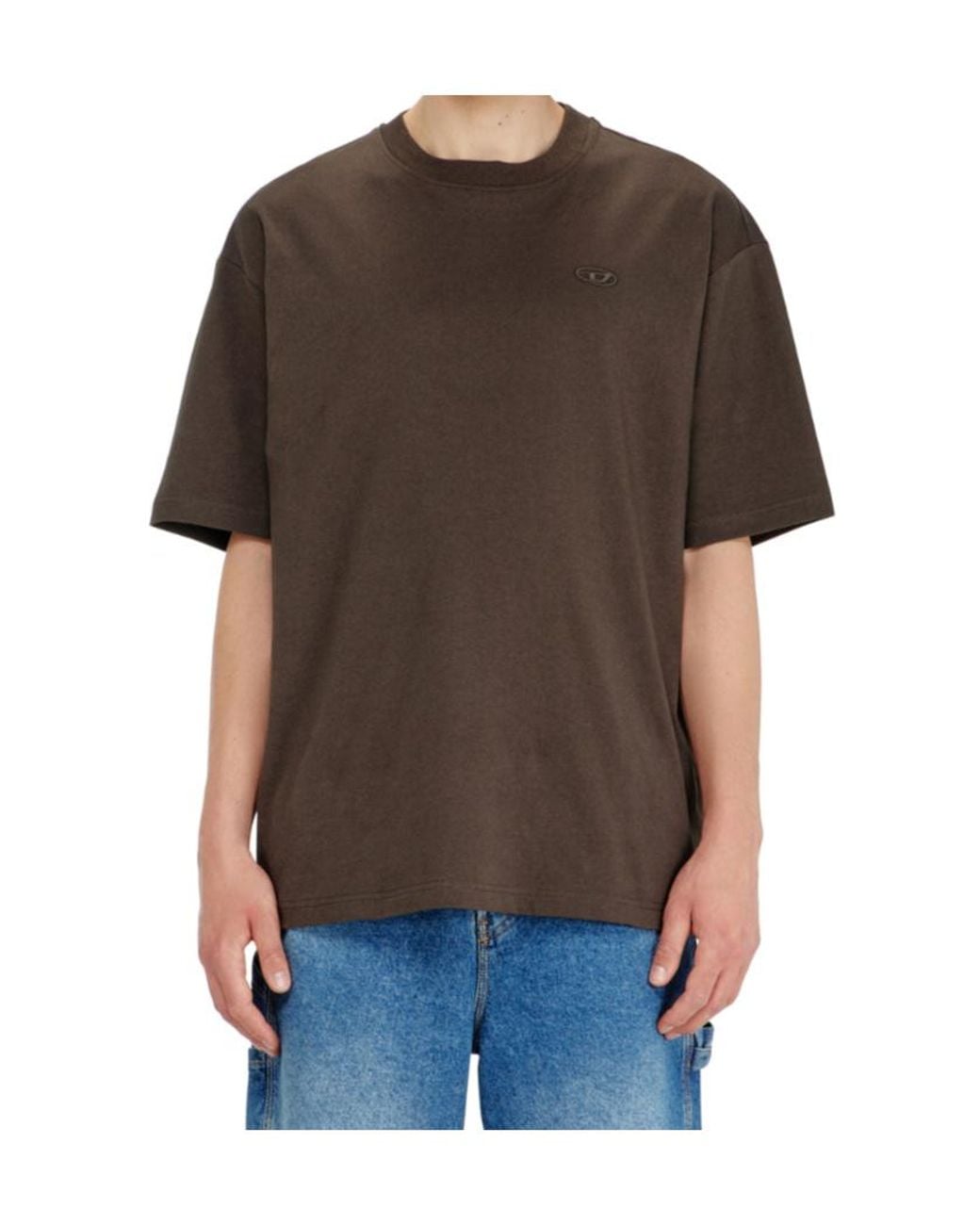 DIESEL Red T-Boggy-Megoval-D T-Shirt for men