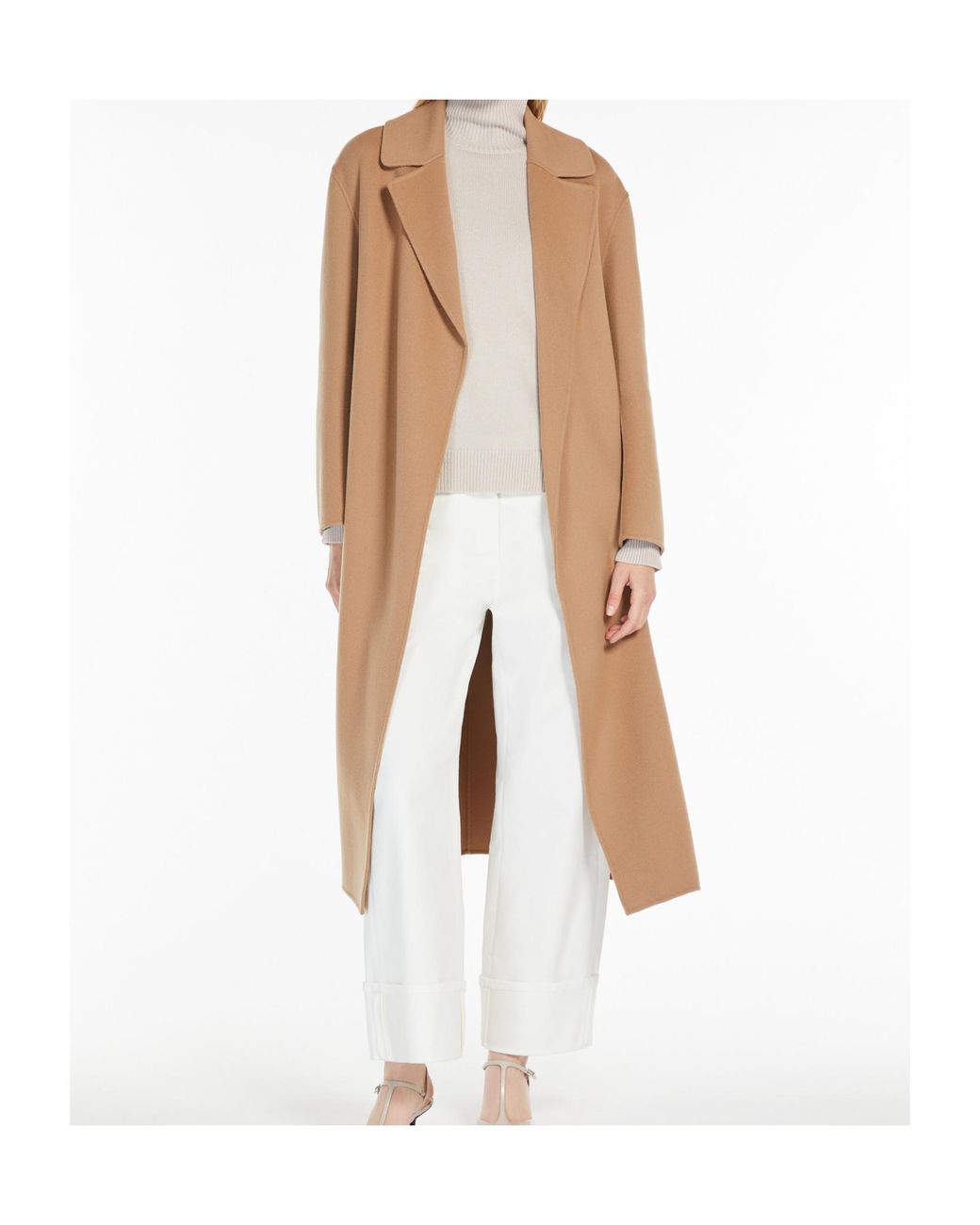 Max Mara White Marta Roll Neck Long-Sleeved Jumper