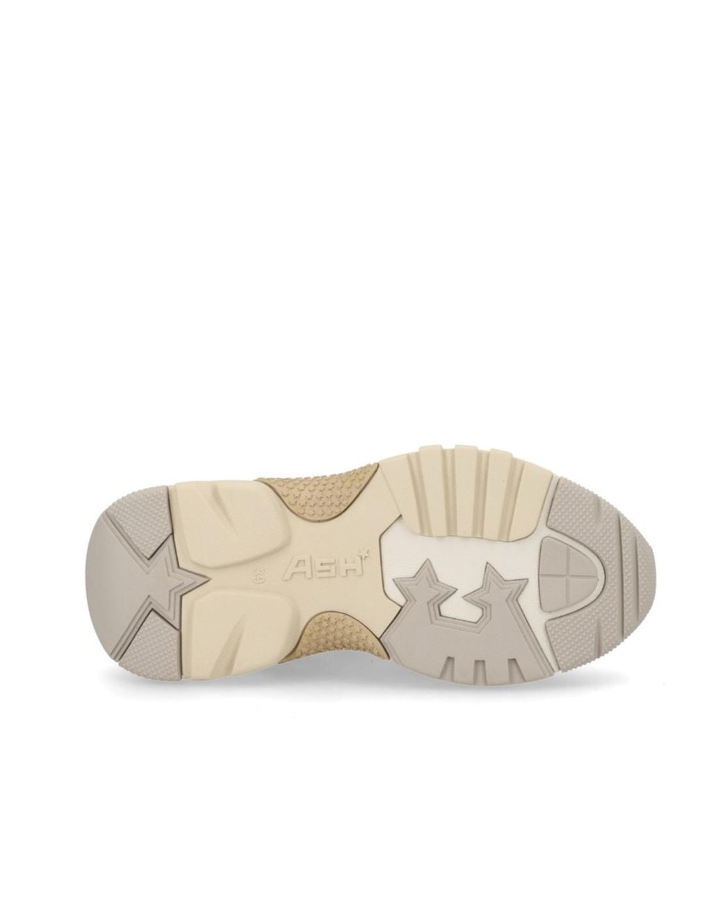 Ash Natural Round-Toe Sneakers