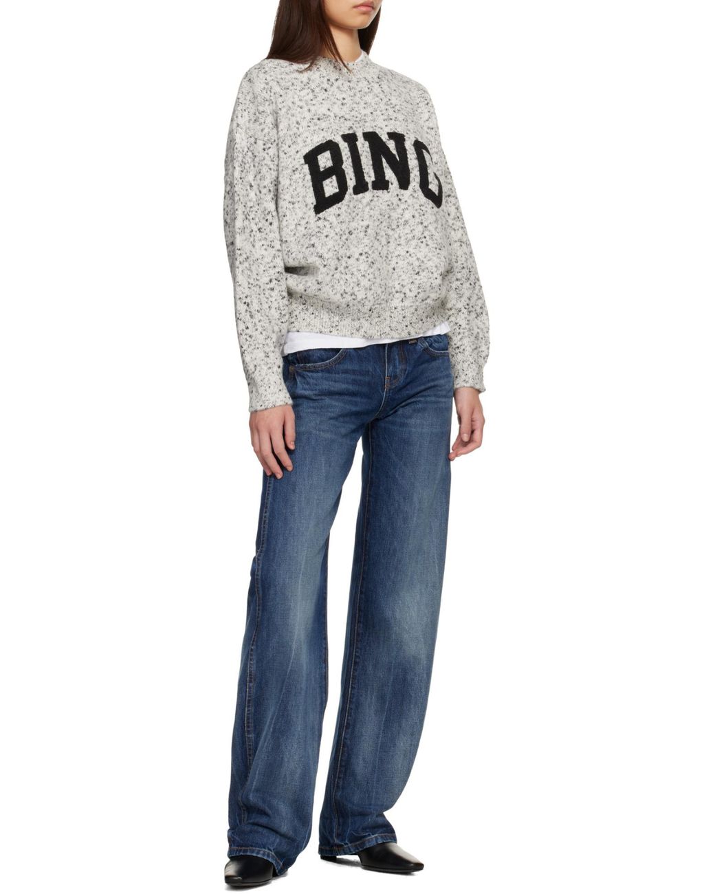 Anine Bing Gray Sydney Sweater