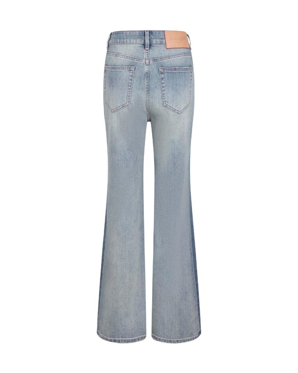 LIU REGALI Blue Side Slit Jeans