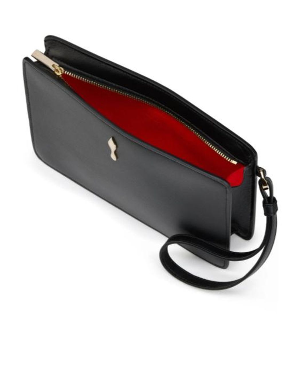Christian Louboutin Black Zipper Clutch