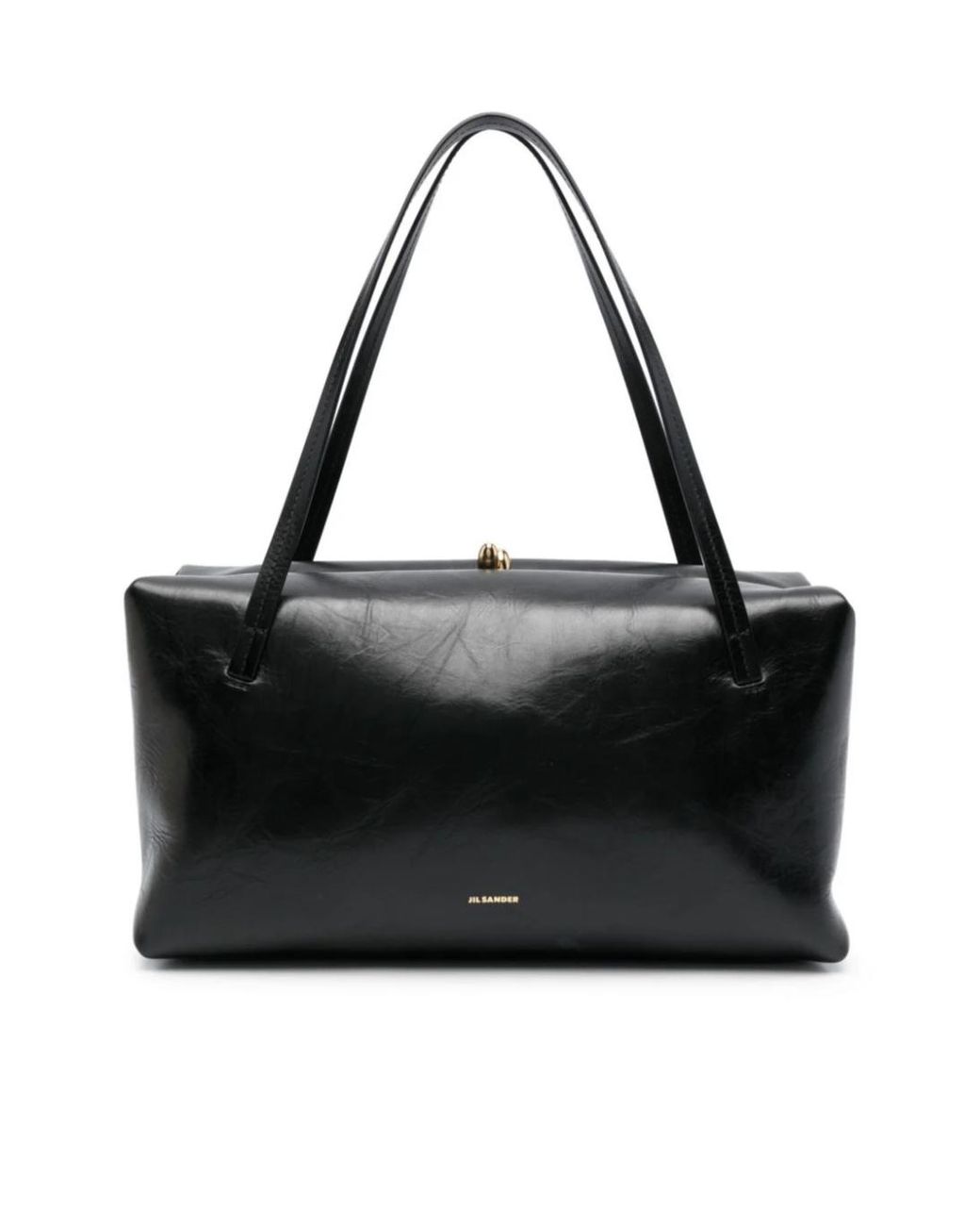 Jil Sander Black Goji Pillow Medium Shoulder Bag