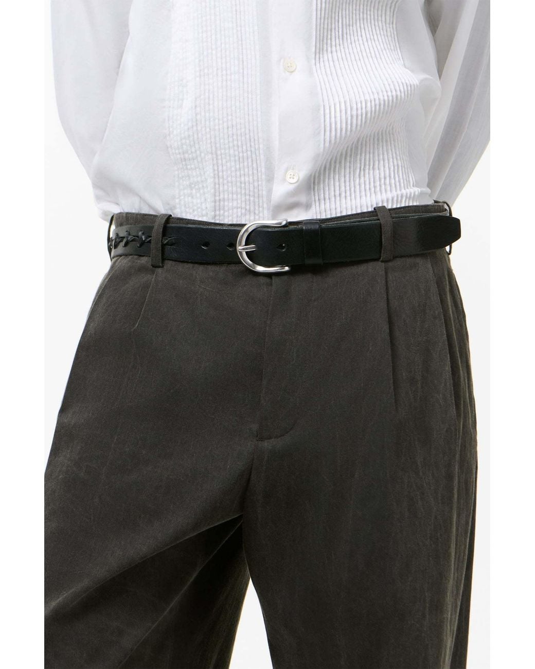 Our Legacy Green Bridge Relaxed Pleated Pants for men