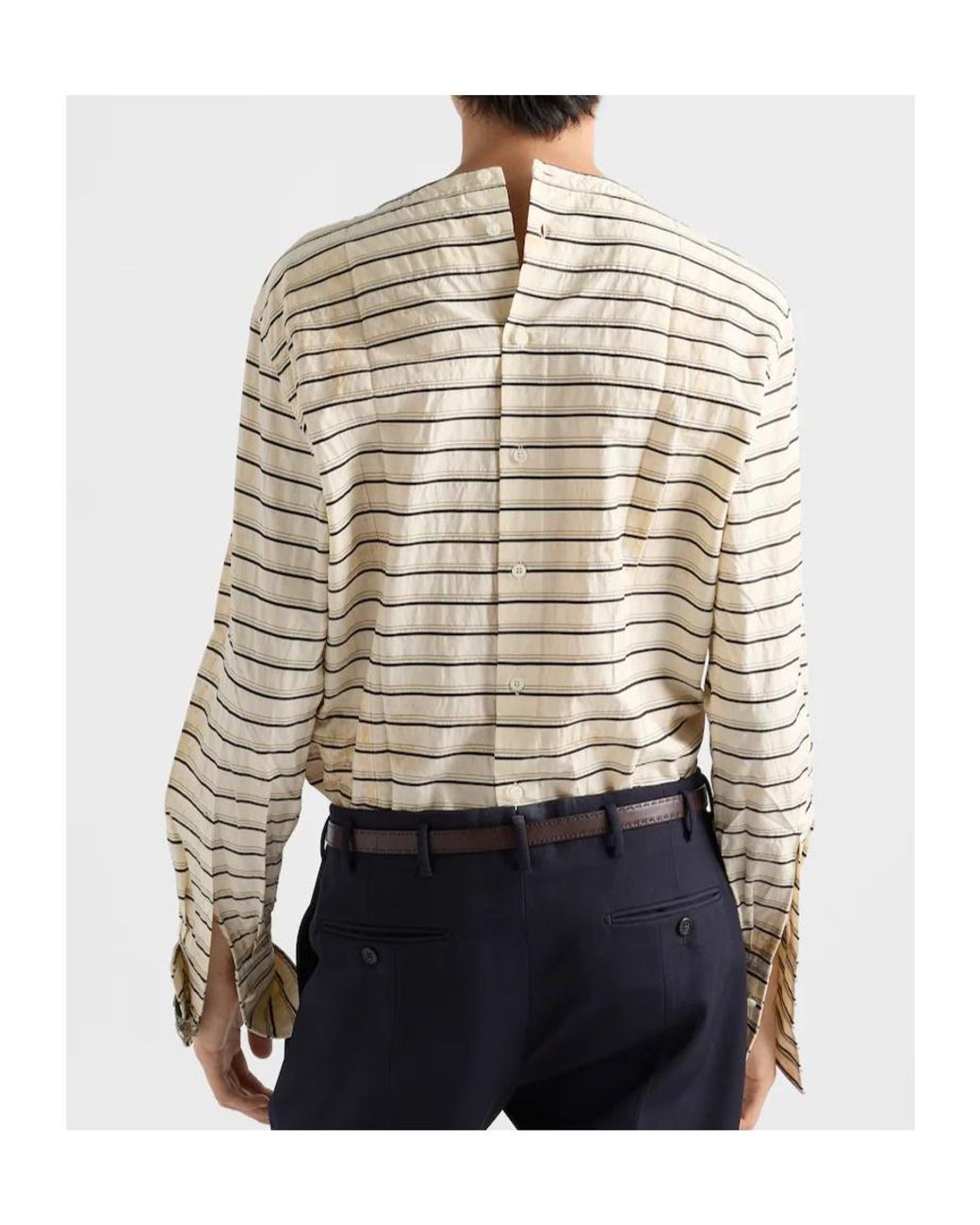 Prada White Cotton Shirt for men