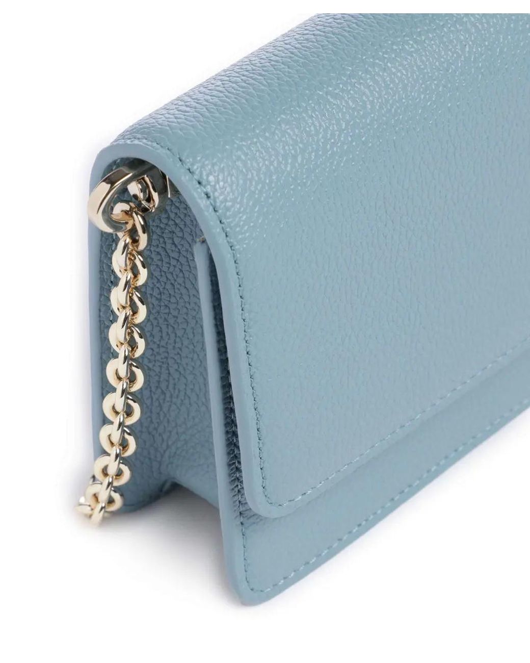 Emporio Armani Blue Chain Leather Mini Bag