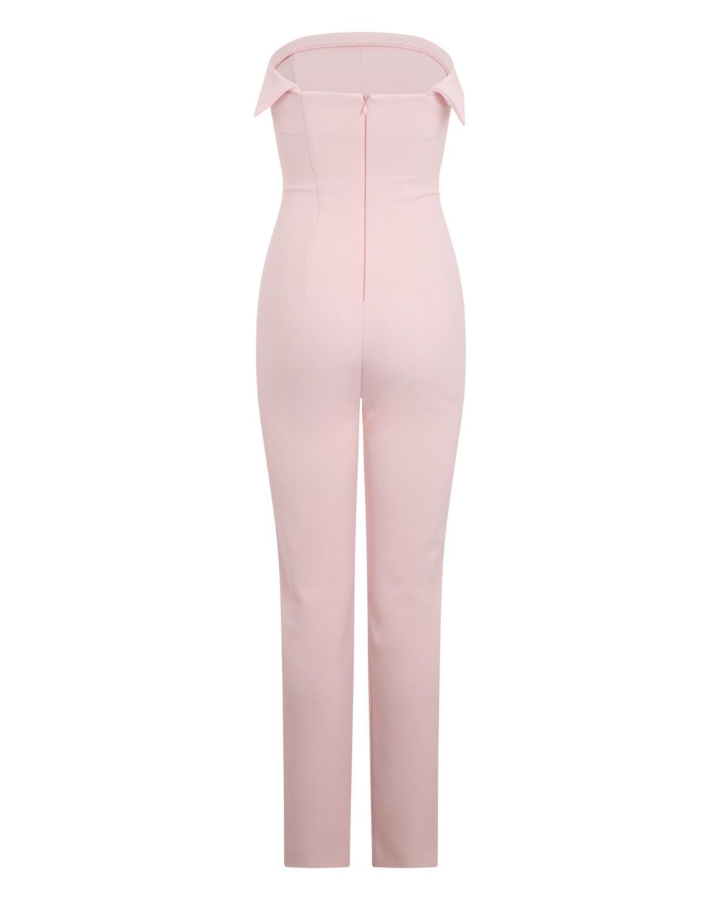 Philosophy Di Lorenzo Serafini Pink Strapless Fitted Jumpsuit