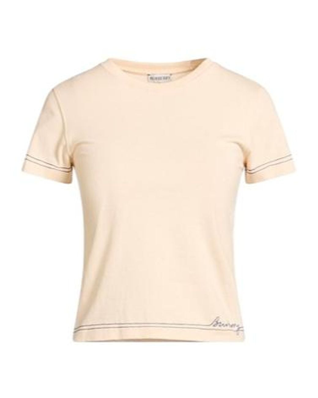 Burberry Natural Simple Short-Sleeved T-Shirt