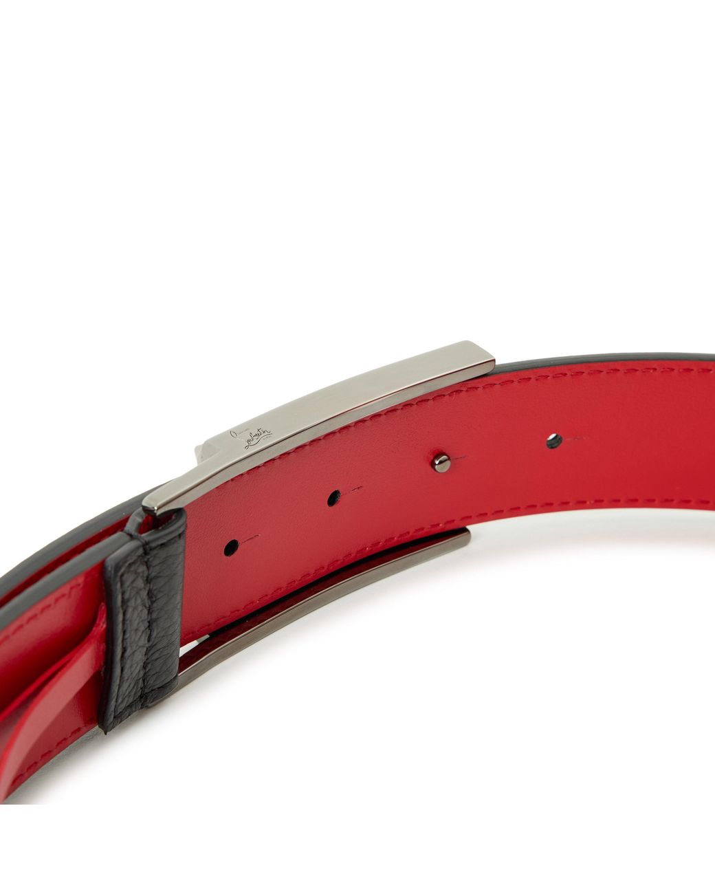 Christian Louboutin White Reversible Belt for men