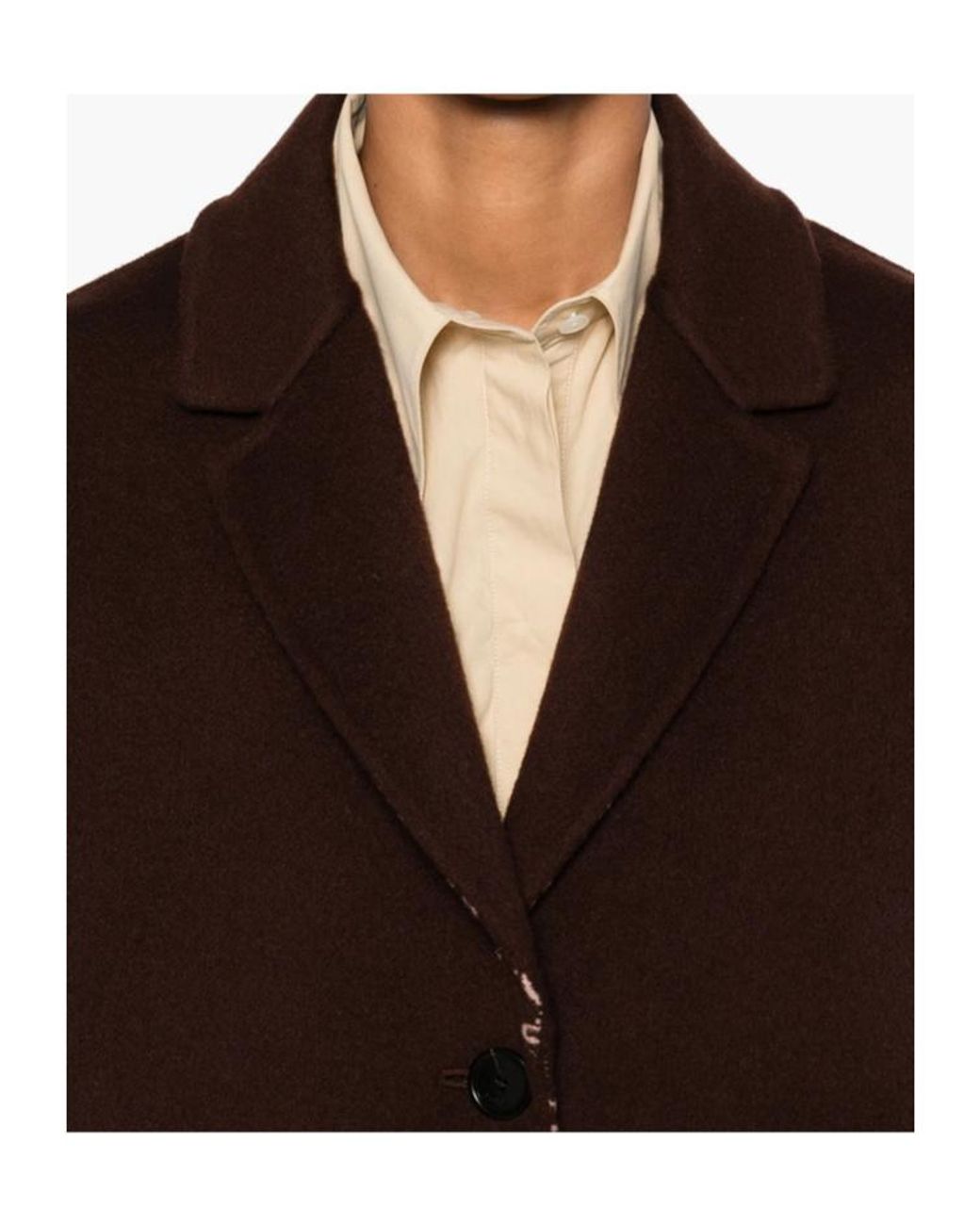 Gucci Brown Belted Button-Up Coat
