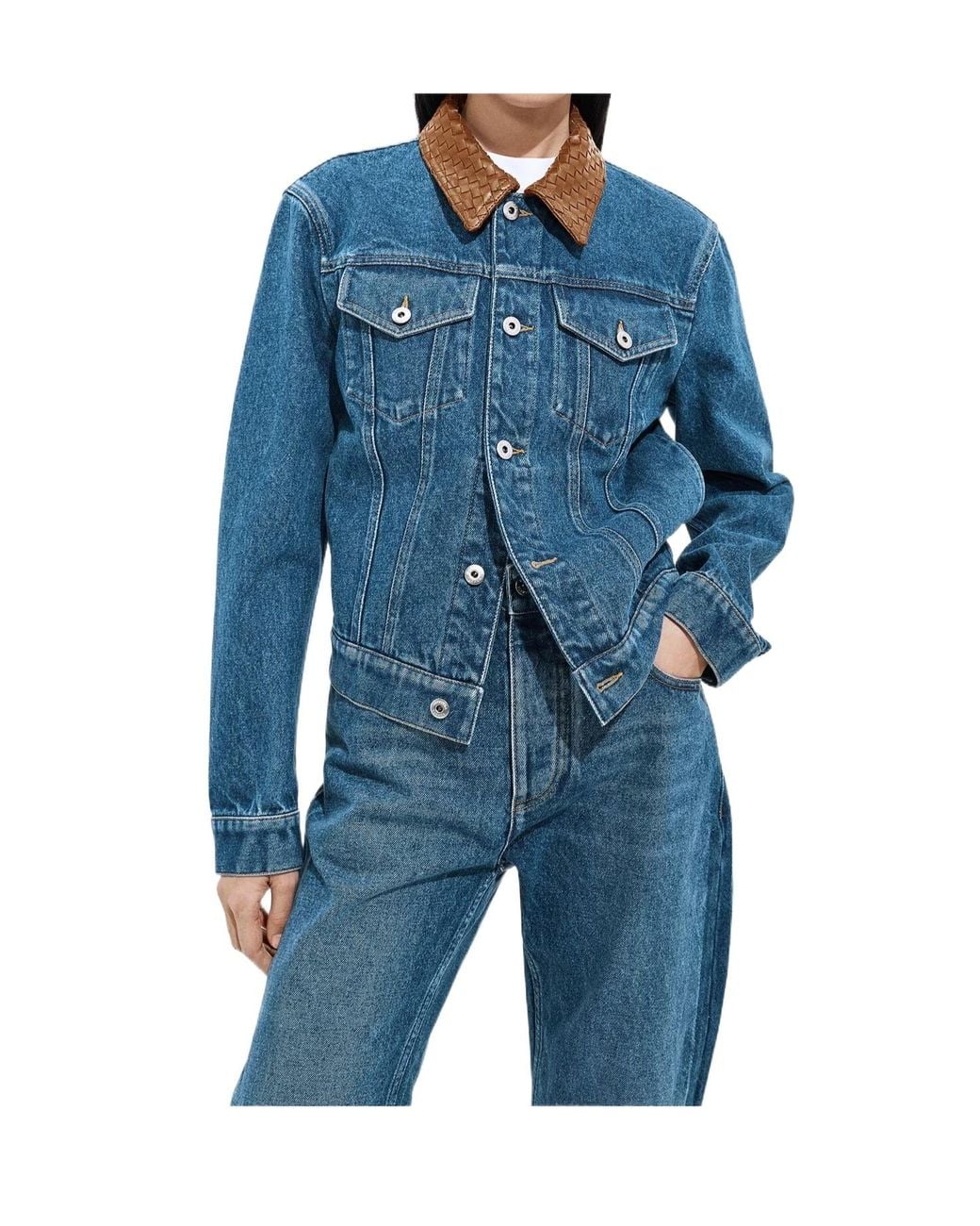 Bottega Veneta Blue Medium Jacket