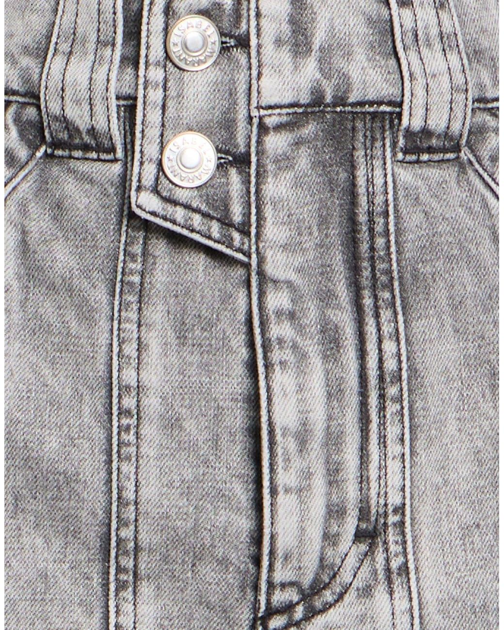 Isabel Marant Gray Denim Shorts