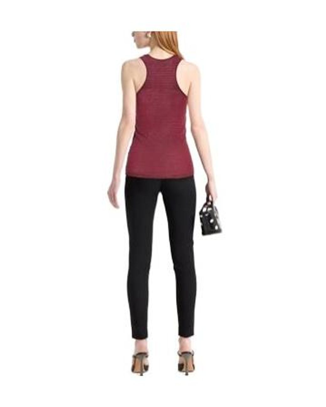 Isabel Marant Red Tank Top Linen, Cotton