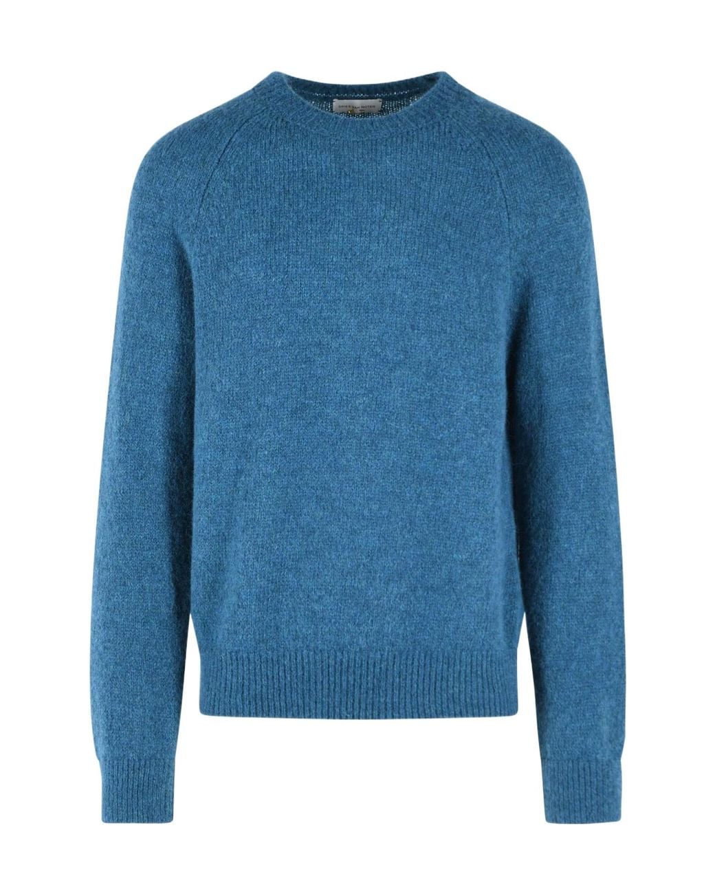 Dries Van Noten Blue Long Sleeve Crewneck Jumper for men
