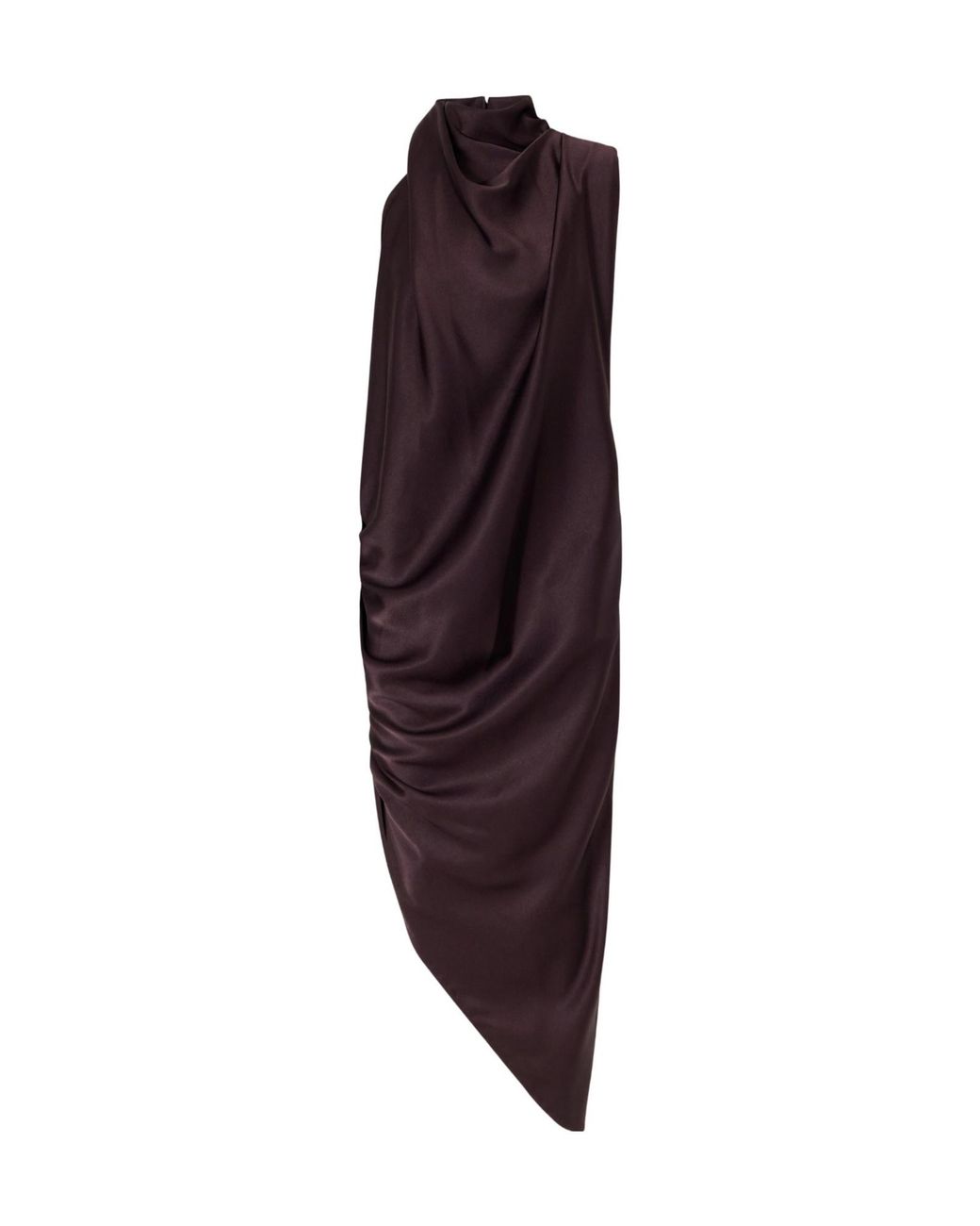 Johanna Ortiz Purple Draped Satin Top