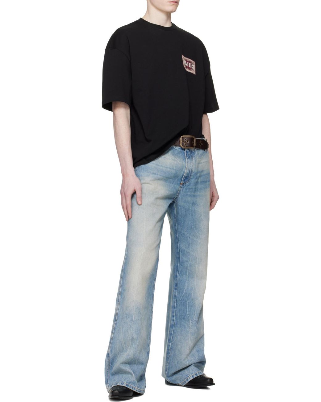 Amiri Blue Belt Loop Jeans for men