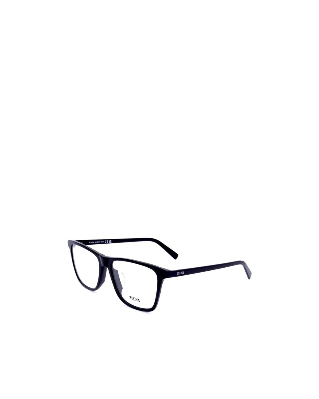 Zegna White Rectangle-Frame Glasses for men