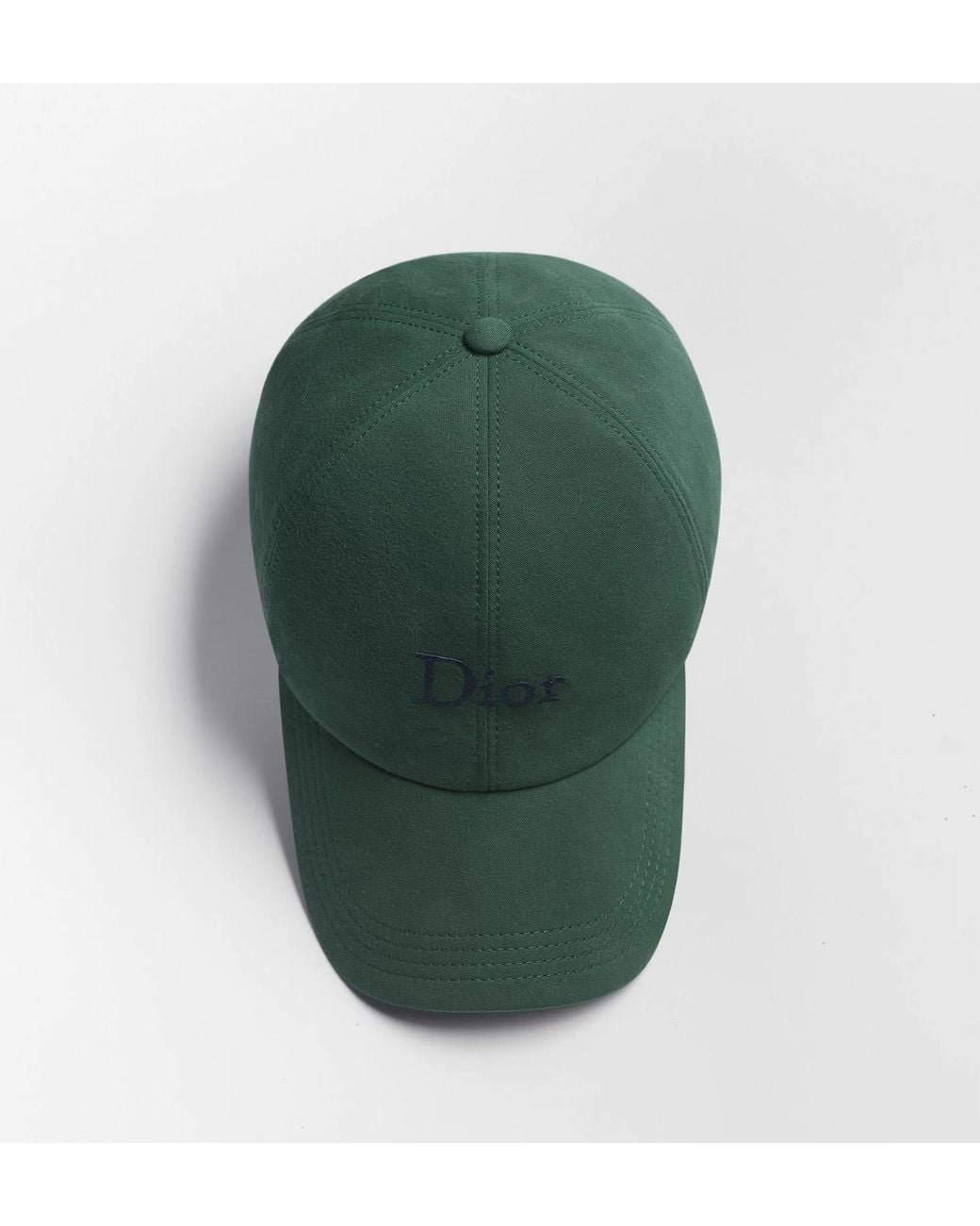 Dior Green Homme Logo Embroidered Baseball Cap for men