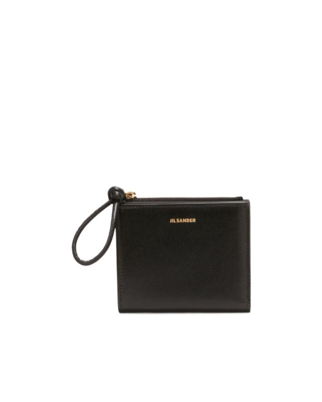 Jil Sander Black Logo Printed Bi-Fold Wallet
