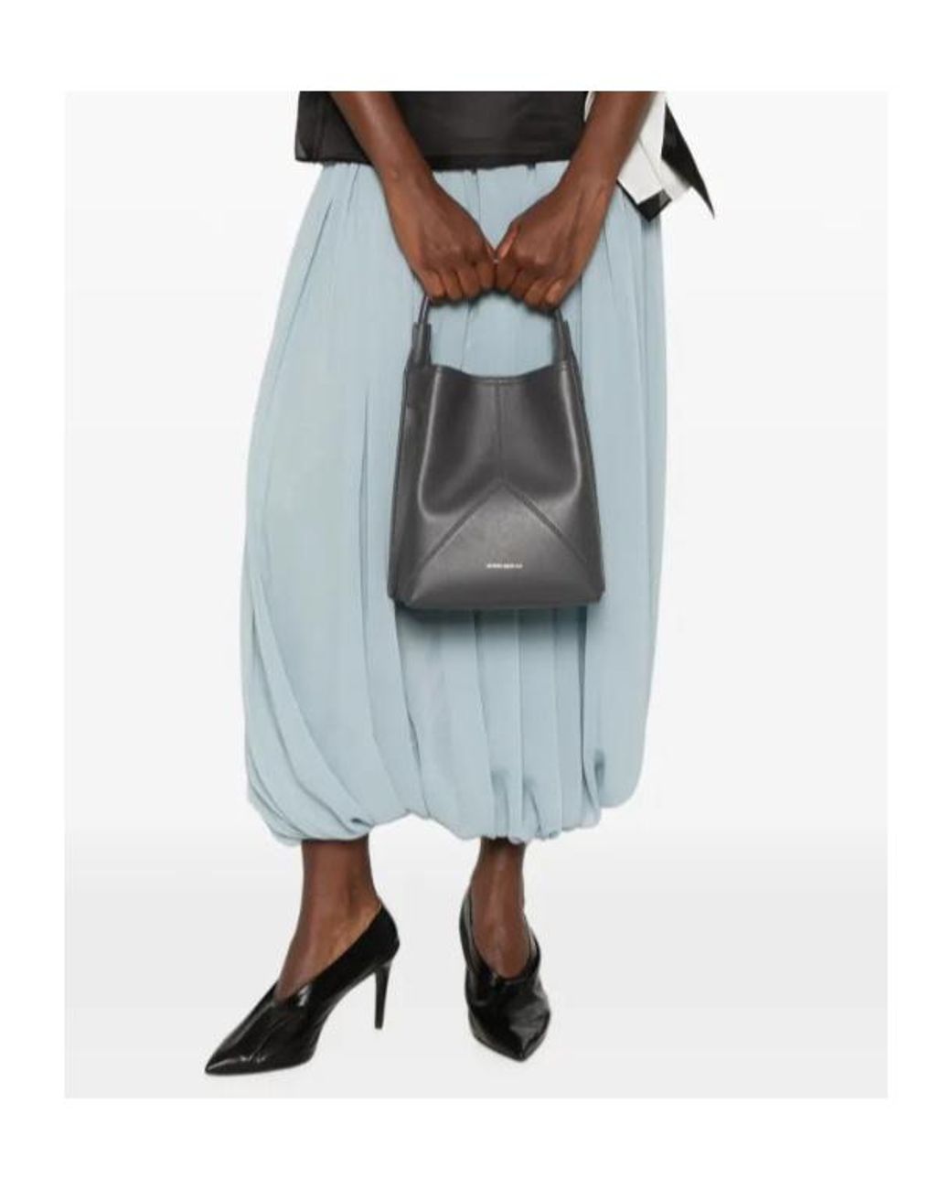 Victoria Beckham Black Top-Handle Shoulder Bag