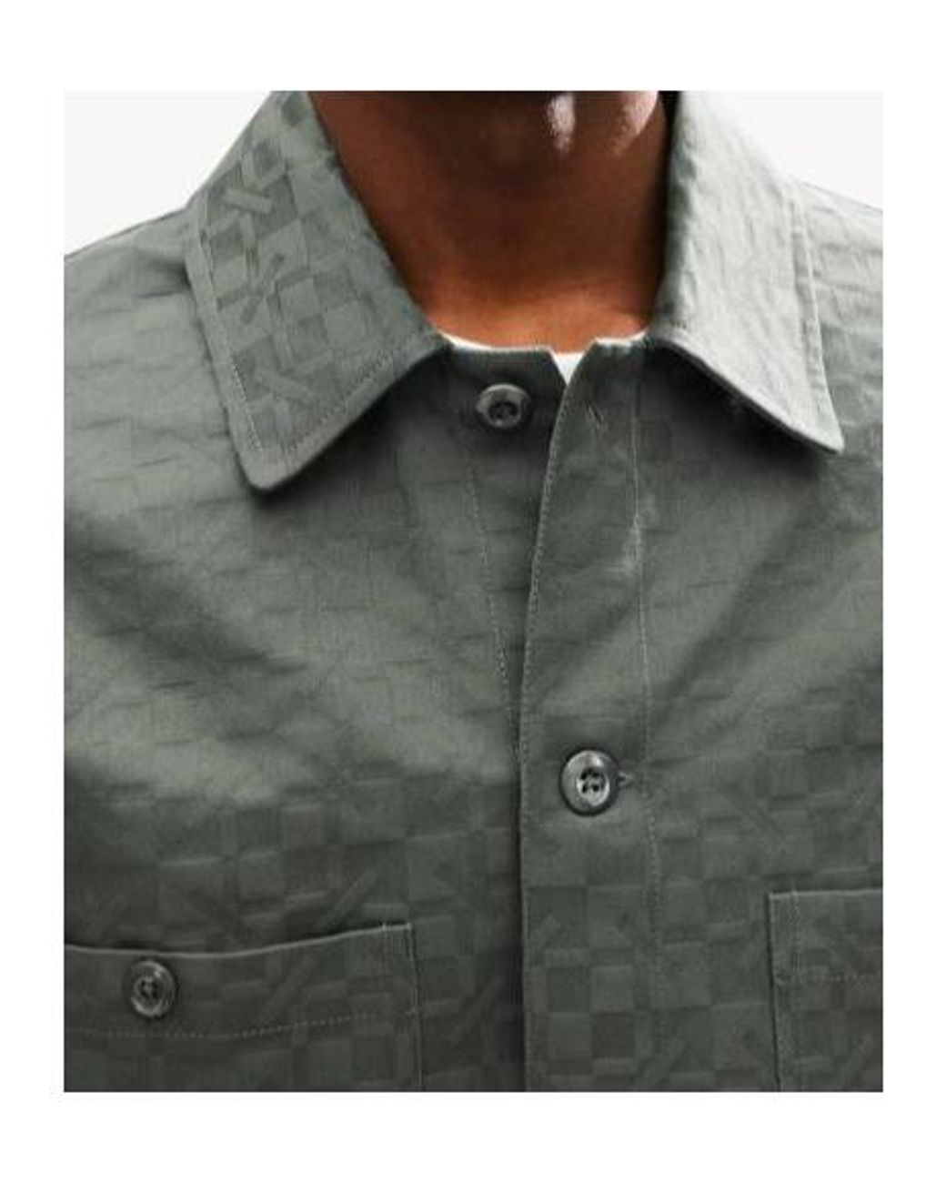 KENZO Green Gram Workwear Overshirt for men