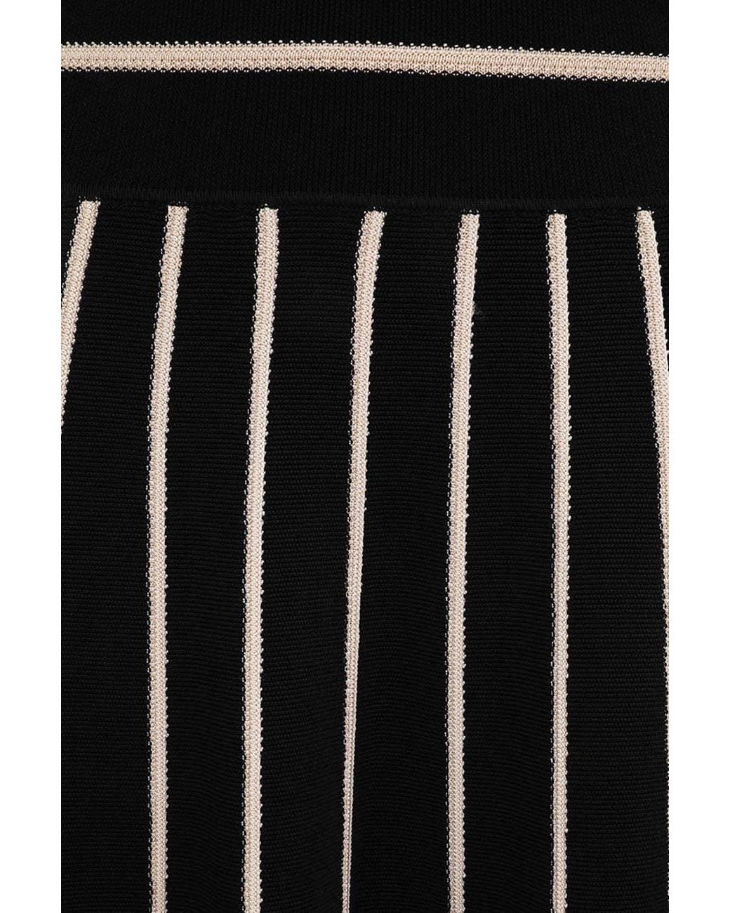 Zimmermann Black Striped Skirt