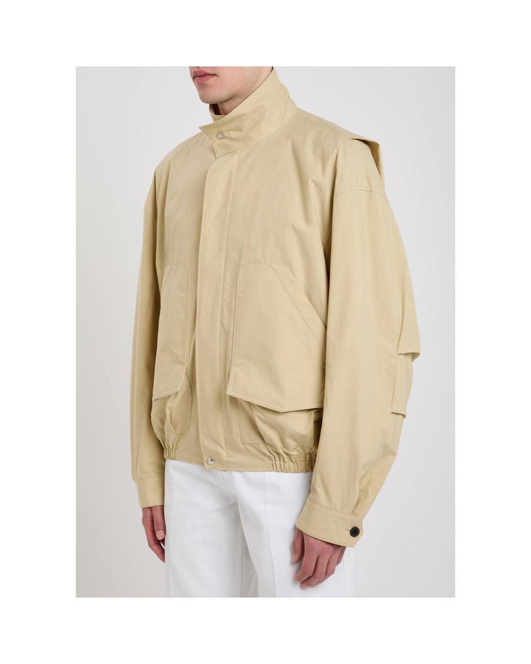 Calvin Klein Natural Stand-Collar Short Jacket for men