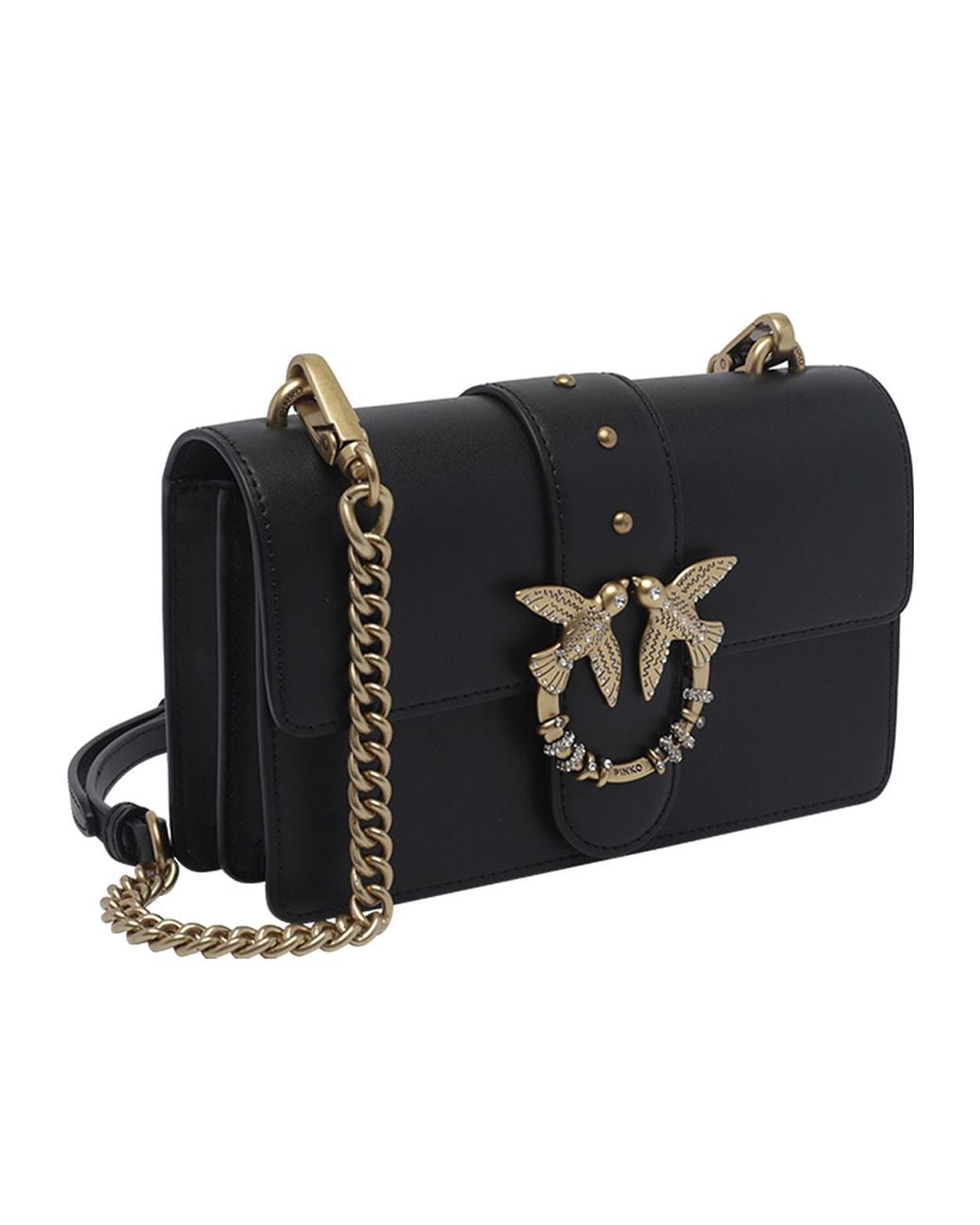 Pinko Black Mini Love Bag One Crossbody Bag