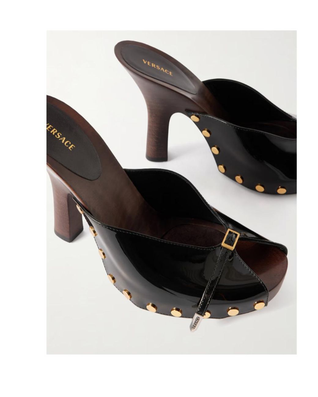 Versace Black Sassi Clogs