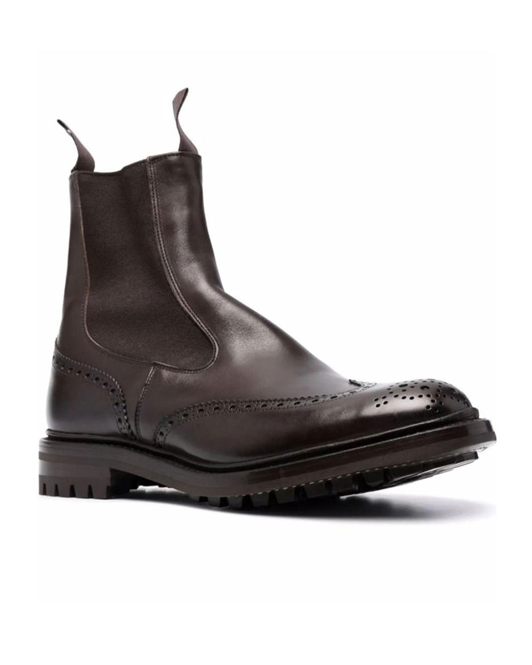 Tricker's Brown Detailed Chelsea Boots for men