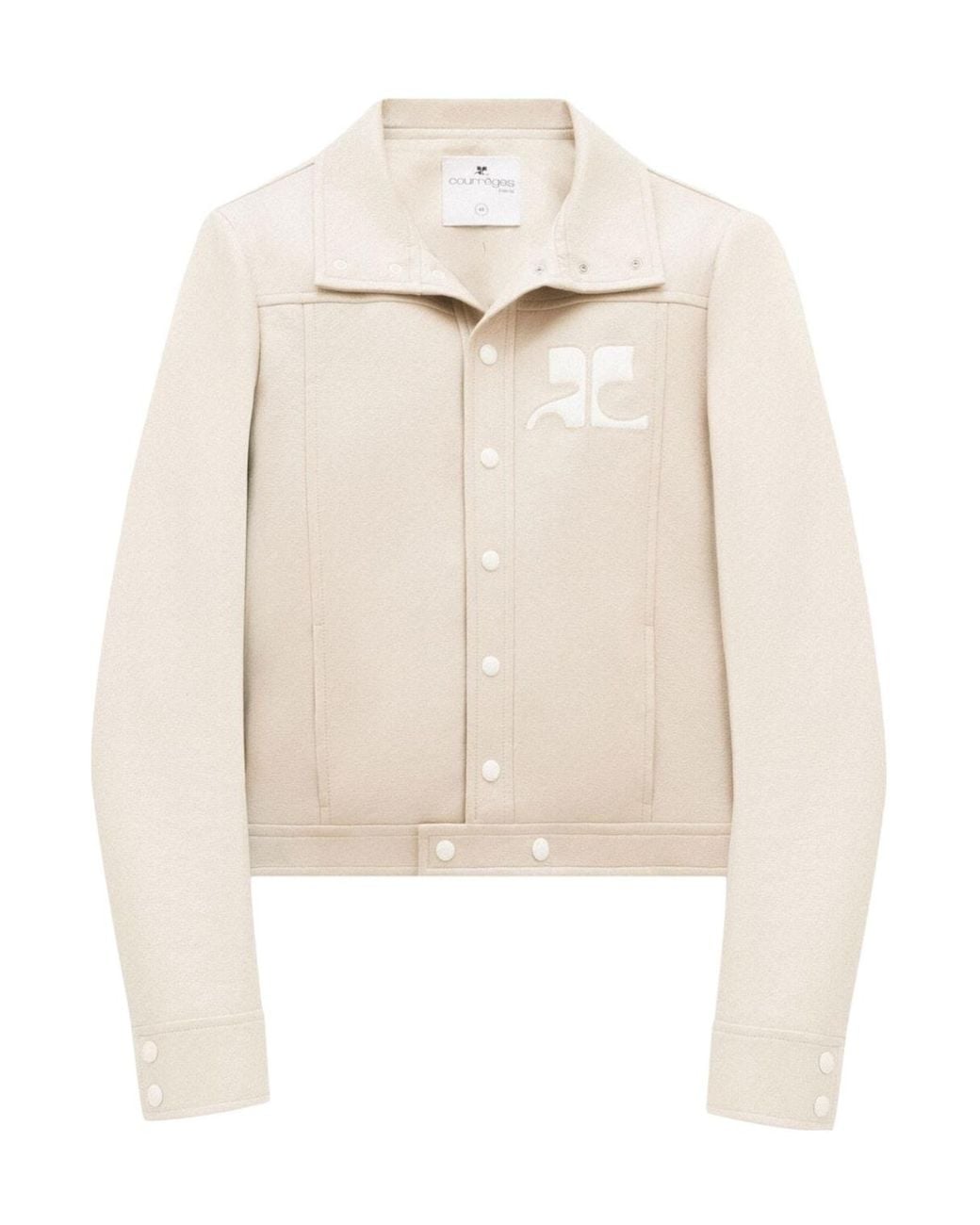 Courreges White Courrèges Reedition Ac Logo Patch Jacket for men