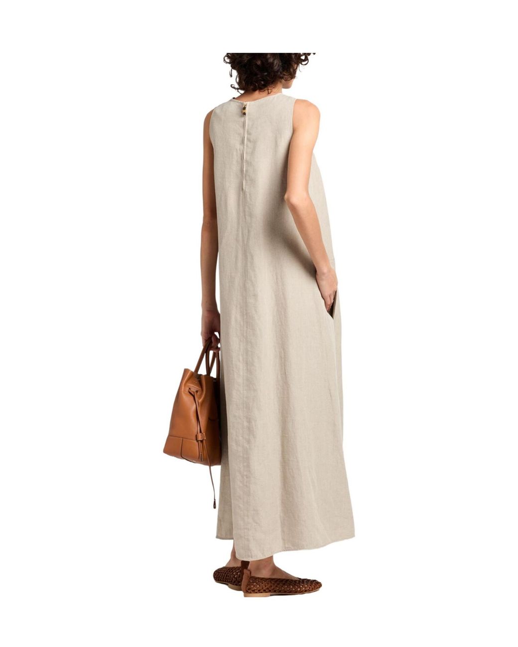 Max Mara Natural Maxi Dress Linen