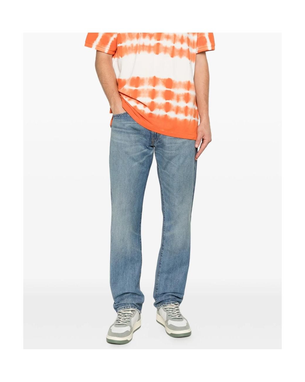Polo Ralph Lauren Blue Logo-Patch Jeans for men