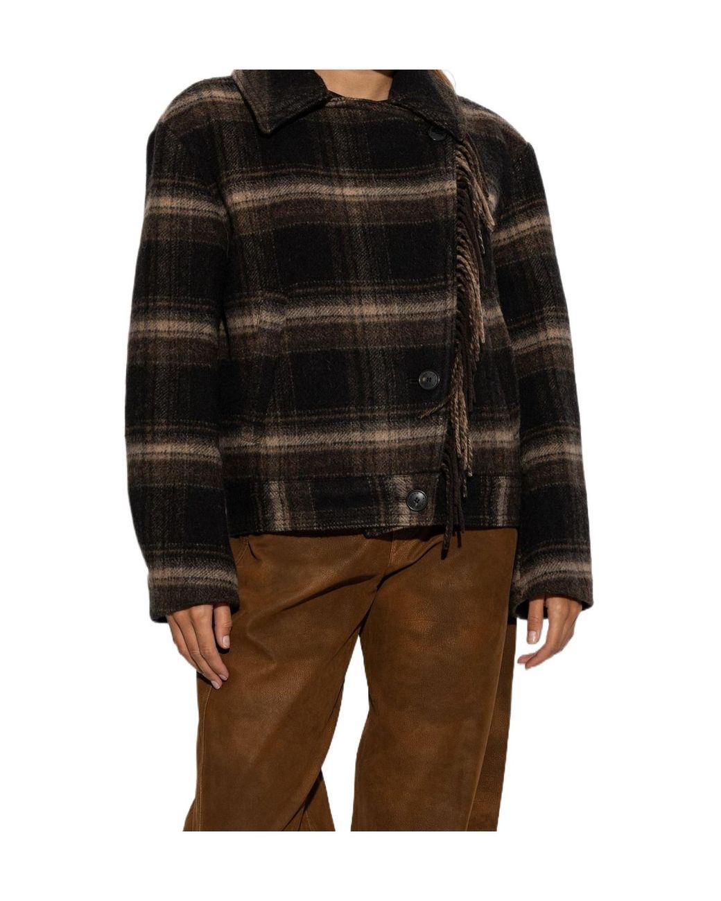Isabel Marant Black Isabel Marant Étoile Galeane Checked Jacket