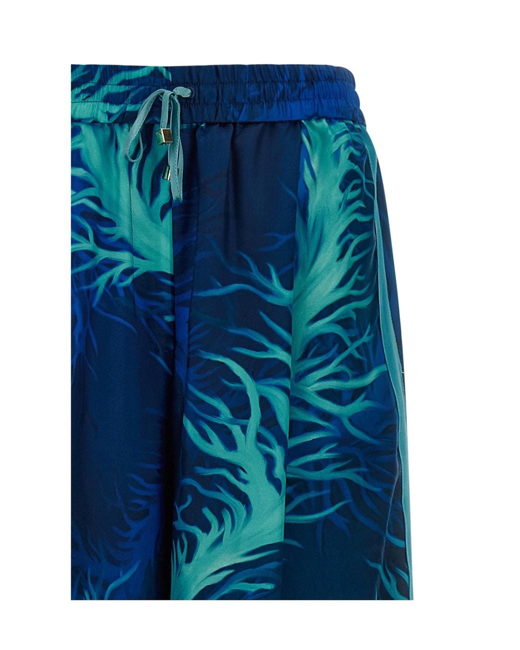 F.R.S For Restless Sleepers Blue F.R. For Restless Sleepers Coral Print Wide-Leg Pants