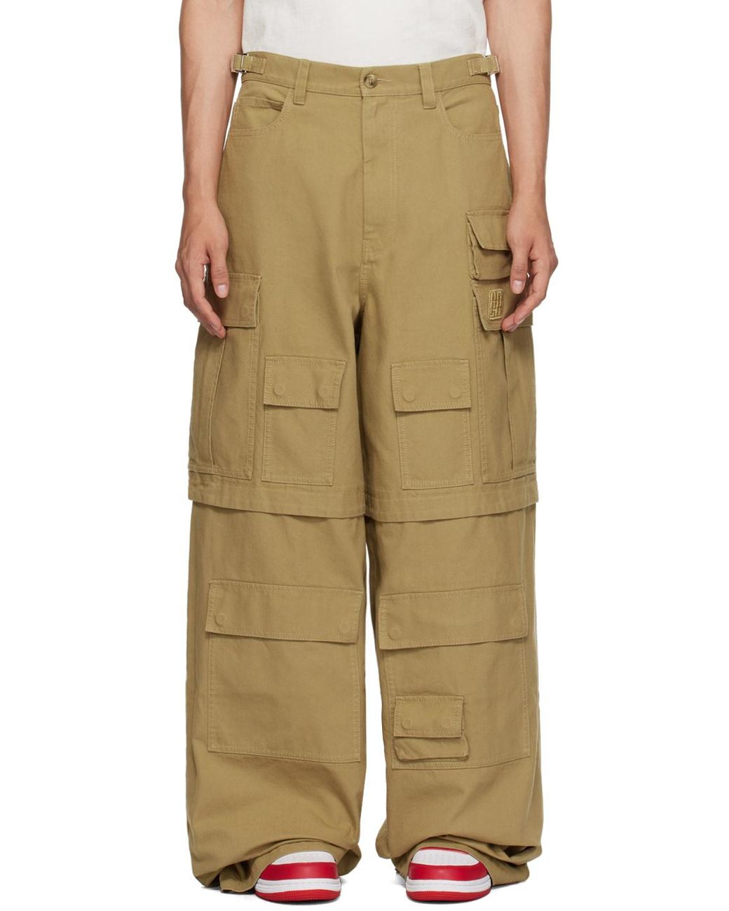 Ambush Natural Wide-Leg Cargo Pants for men