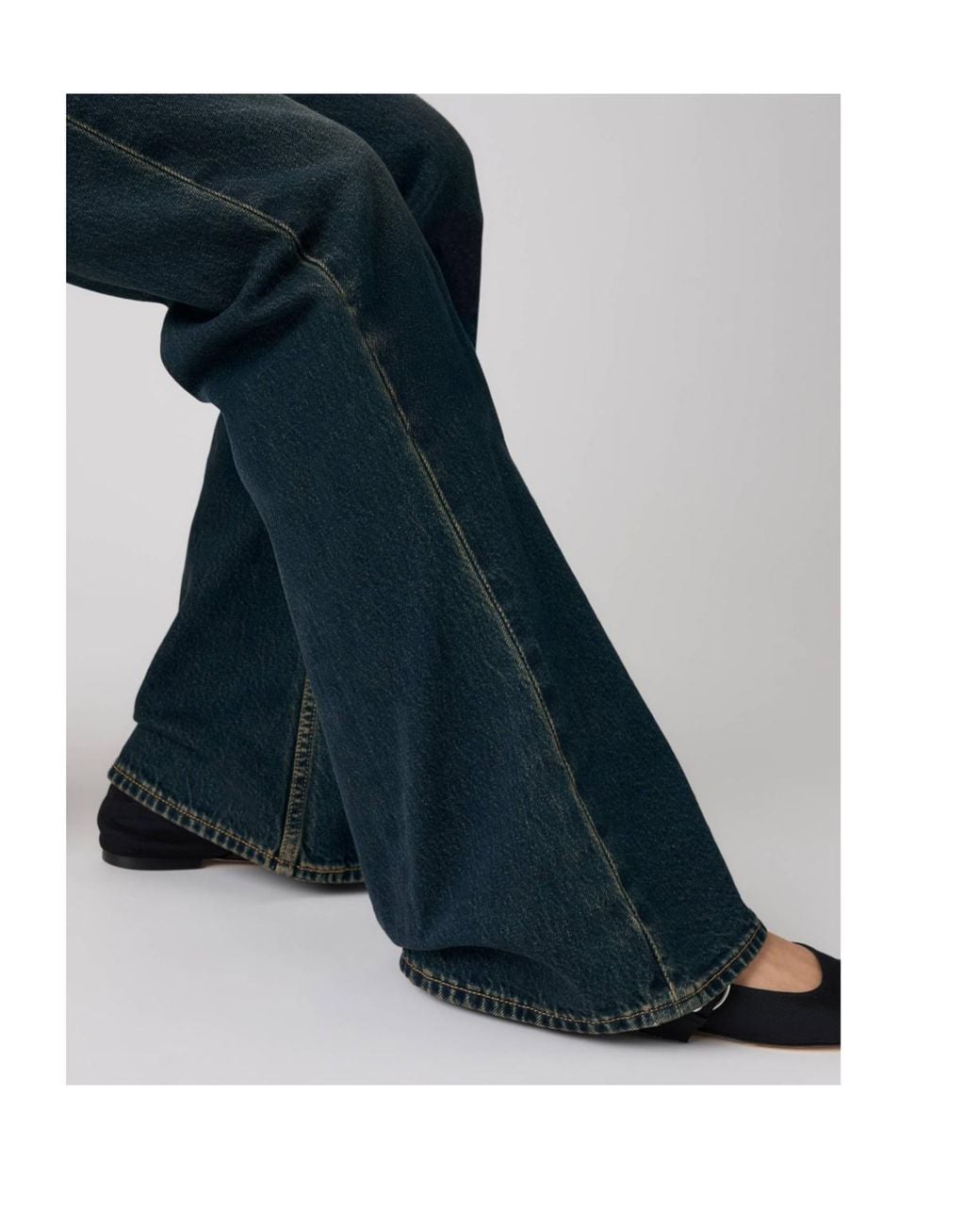 Levi's Blue Puddle Snap Flare High-Rise Jeans