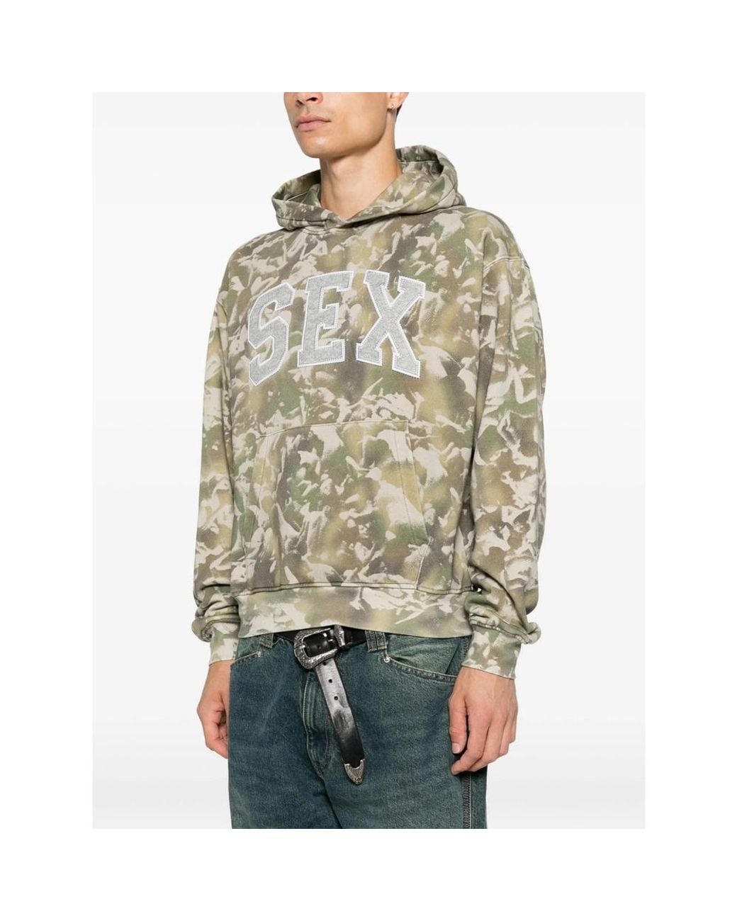 Carne Bollente Multicolor Graphic Print Hoodie for men